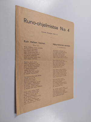 Runo-ohjelmistoa N:o 4