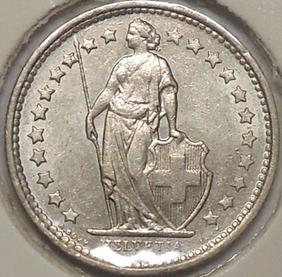 Switzerland. 1/2 franc 1977.