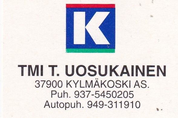 Kylmäkoski As. T:mi T. Uosukainen.    s67