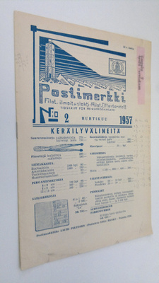 Postimerkki vuosikerta 1957 nro 2 : filateelinen ilmoitus...