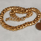 21k kullattu Kanadalainen panssari kaulakoru Gold plated - pikkukuva 4