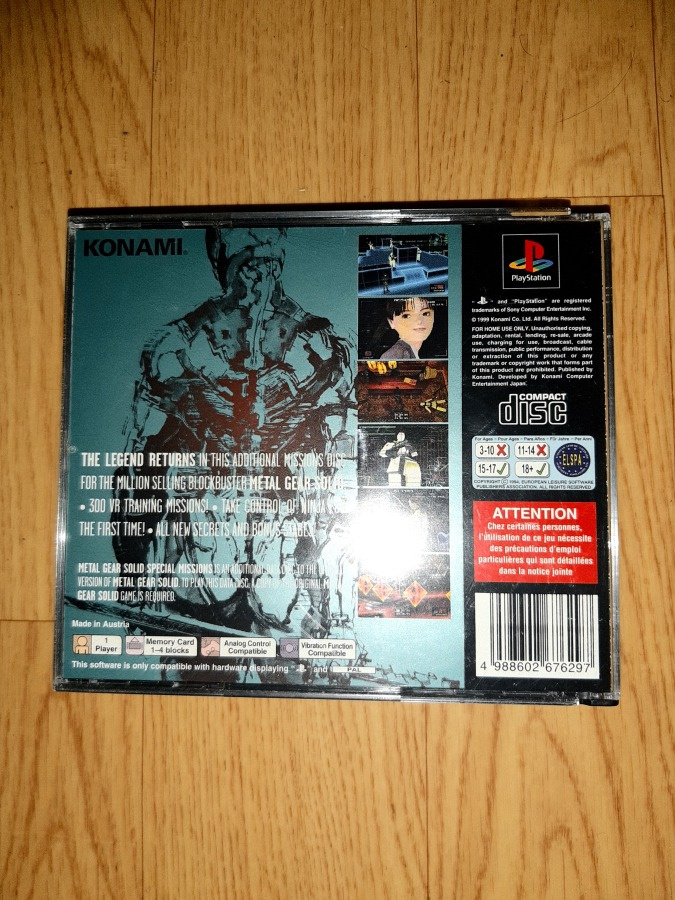Metal Gear Solid Special Mission Ps1 Playstation 1 Pal Ita - Il Livello Segreto