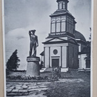 Veteli, kirkko ja Raivaaja-patsas, mv pk, p. 1954 - pikkukuva 1