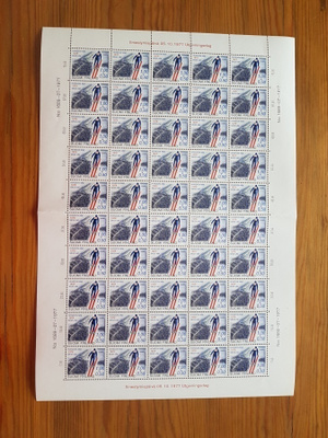 1977 Suomi Hiihdon MM-kisat Suomi Postimerkkiarkki