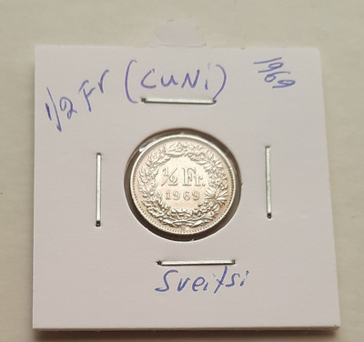 Sveitsi 1/2 fr (AlBr), 1969
