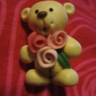 Rintaneula / Nalle kork. 3 cm - pikkukuva 2