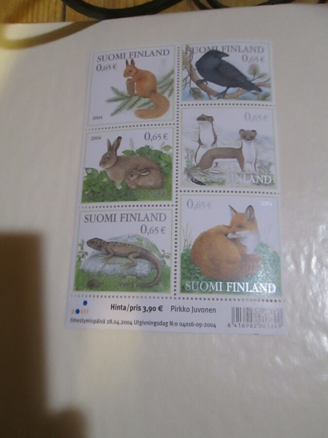 2004 Metsän eläimiä bl  postituore