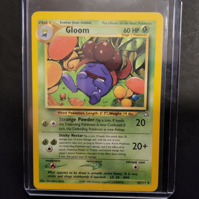Gloom #36 Pokemon Neo Genesis card