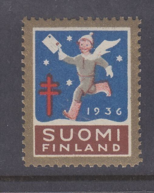1936 TUB joulumerkki postituoreena.
