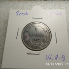 1 mk   1892  hopeaa erittäin vähän kulunut  kl 8-9 - pikkukuva 5