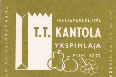 Ykspihlaja . T.T. Kantola    b501