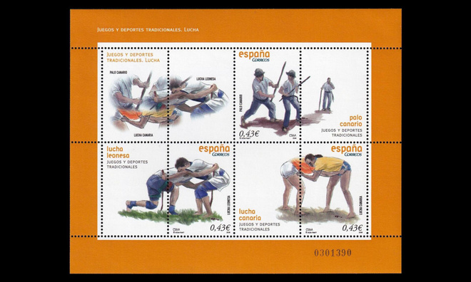 Espanja 4338-40BL171 ** Perinteiset pelit ja urheilulajit (2