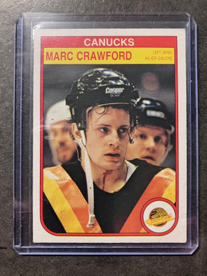 1982-83 O-Pee-Chee OPC Marc Crawford RC #342