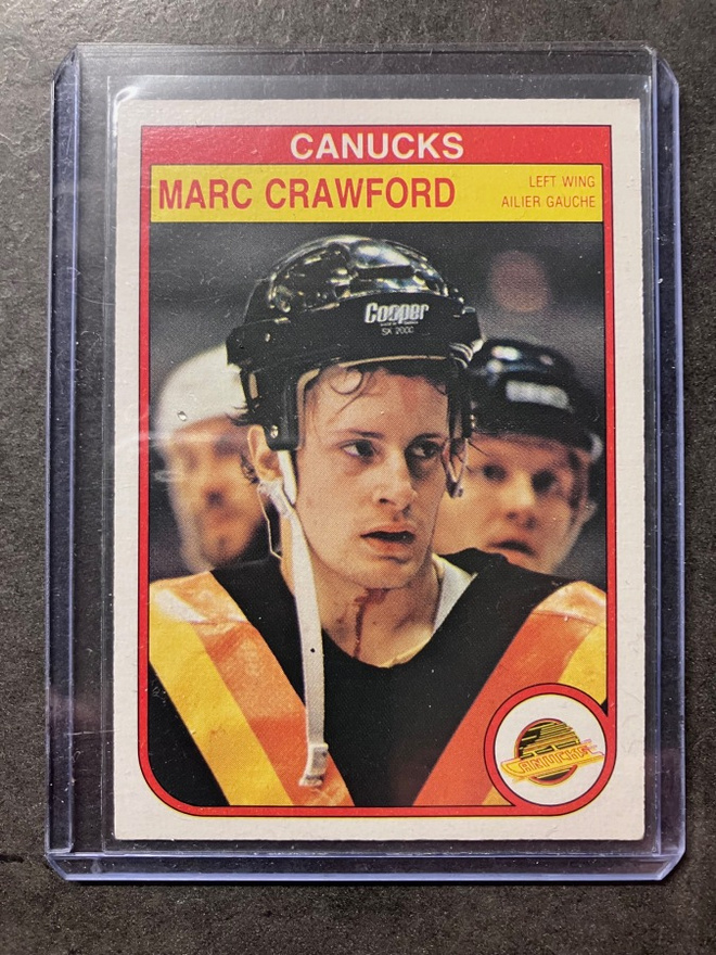 1982-83 O-Pee-Chee OPC Marc Crawford RC #342