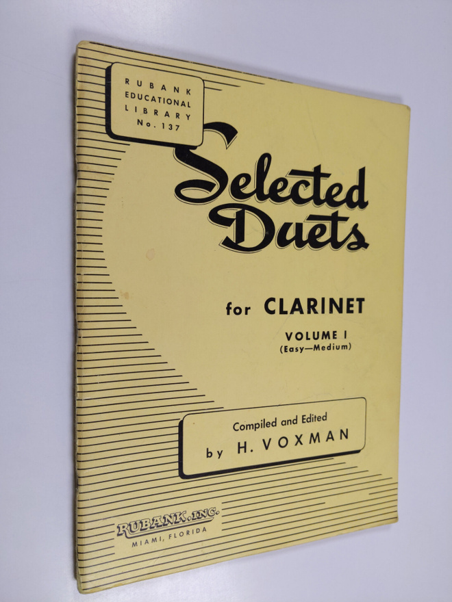 H. Voxman : Selected duets for clarinet vol. 1 easy-medium