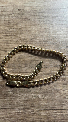 14k Panssariranneketju. 5,5mm leveä / pituus n.21cm