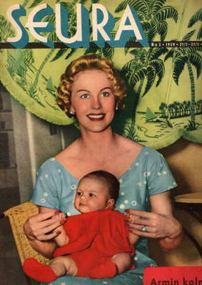 Seura n:o 3 1959 Miss Universum. Tony. Jayne. Puikoilla pink