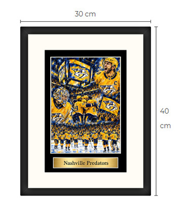 Uusi Nashville Predators NHL art print Limited Edition