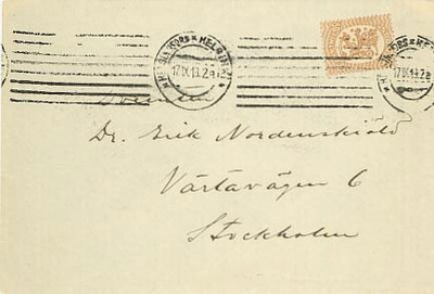 1917 50p kirje Ruotsiin