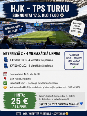Hjk-TPSTurku veikkausliiga ottelu