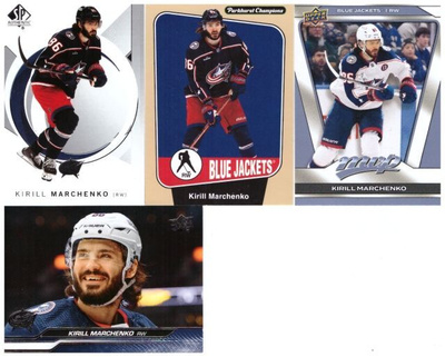 4 x KIRILL MARCHENKO Columbus Blue Jackets