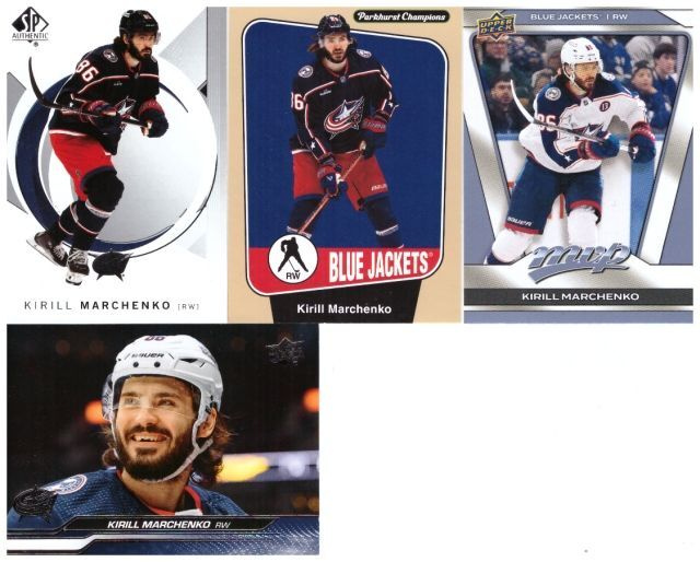 4 x KIRILL MARCHENKO Columbus Blue Jackets