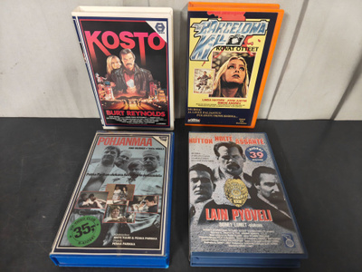 VHS filmejä 4kpl KOSTO ym....