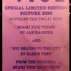 Jan Hammer / Glenn Frey – Miami Vice Theme, 12'' - pikkukuva 3