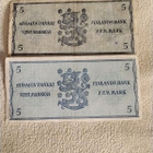 5 markan setelit 1963 vuodelta Litt.B ja ilman Litt.iä - pikkukuva 2