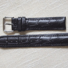 19mm nahkaranneke - musta - pikkukuva 3
