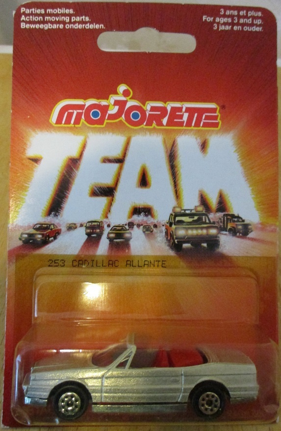 Cadillac Allante Convertible 2D Silver Majorette 253 1:59