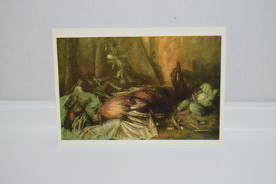 postikortti (D)  Aleksander vardi Still life with a cock