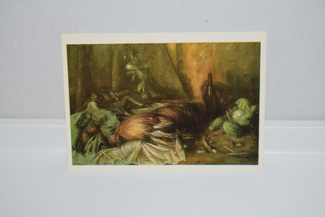 postikortti (D)  Aleksander vardi Still life with a cock
