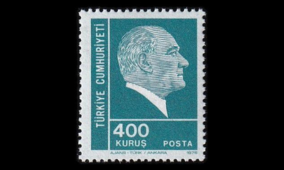 Turkki 2383 ** Atatürk 400 K (1976)