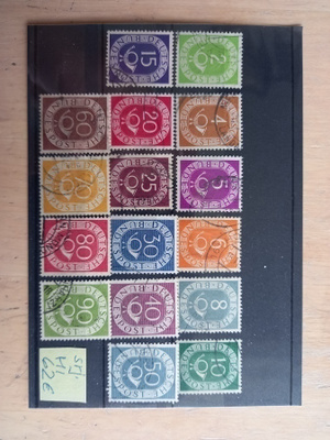 Postimerkkejä BRD 1951 16 kpl