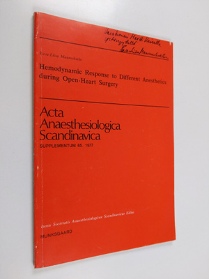 Acta Anaesthesiologica Scandinavica - Supplementum