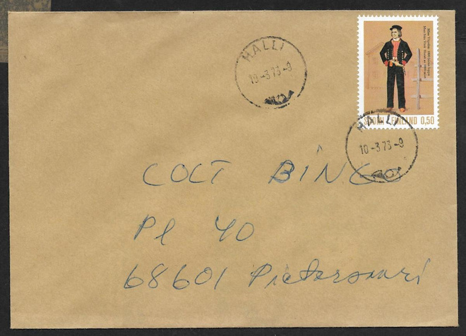 Postilähetys - Kansanpuku (LAPE 712) Halli 10.3.1973