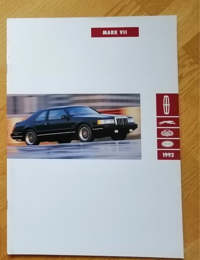 1992 Lincoln Mark VII PRESTIGE esite - KUIN UUSI - ISO