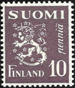 1930 M-30 10 p harmahtavan punavioletti ** Lape 144 b LP Lm2