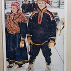 Sodankylä, Vuomaselkä, porolappalaisia, vanha väripk, ei p. - pikkukuva 1