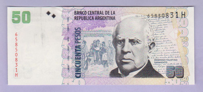 Argentiina 50 Pesos v.2014 UNC P-356
