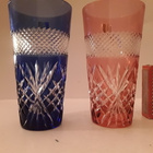 KAGAMI CRYSTAL. JAPAN. HUIPPU HIENOT KRISTALLILASIT 2 kpl - pikkukuva 4