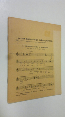 Ilmari Krohn : Vesper katumus- ja rukouspäivänä