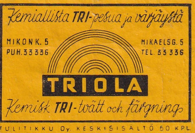 Helsinki, TRIOLA , Mikonk. 5   1/12