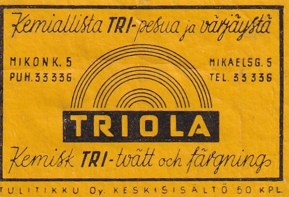 Helsinki, TRIOLA , Mikonk. 5   1/12