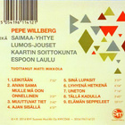 Pepe Willberg – Pepe & Saimaa - pikkukuva 4