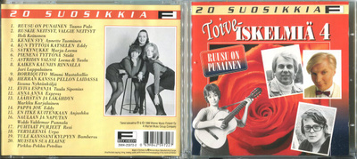 20 SUOSIKKIA . CD-LEVY TOIVE ISKELMÄT 4 . RUUSU ON PUNAINEN