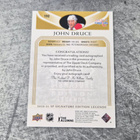 John Druce 2020-21 SP Legends Auto - pikkukuva 2