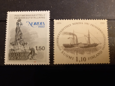 LaPe 878 & 957 - NORDIA näyttelymerkit 1981 & 1985 **