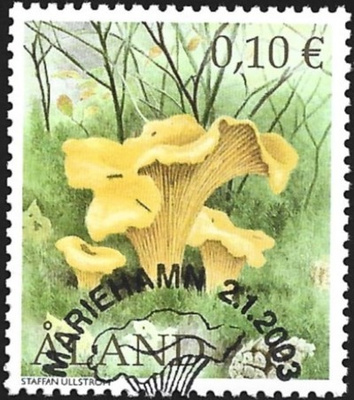 Åland 2003  Sieniä  0,10 €  EP alareuna LOISTO LaPe 214